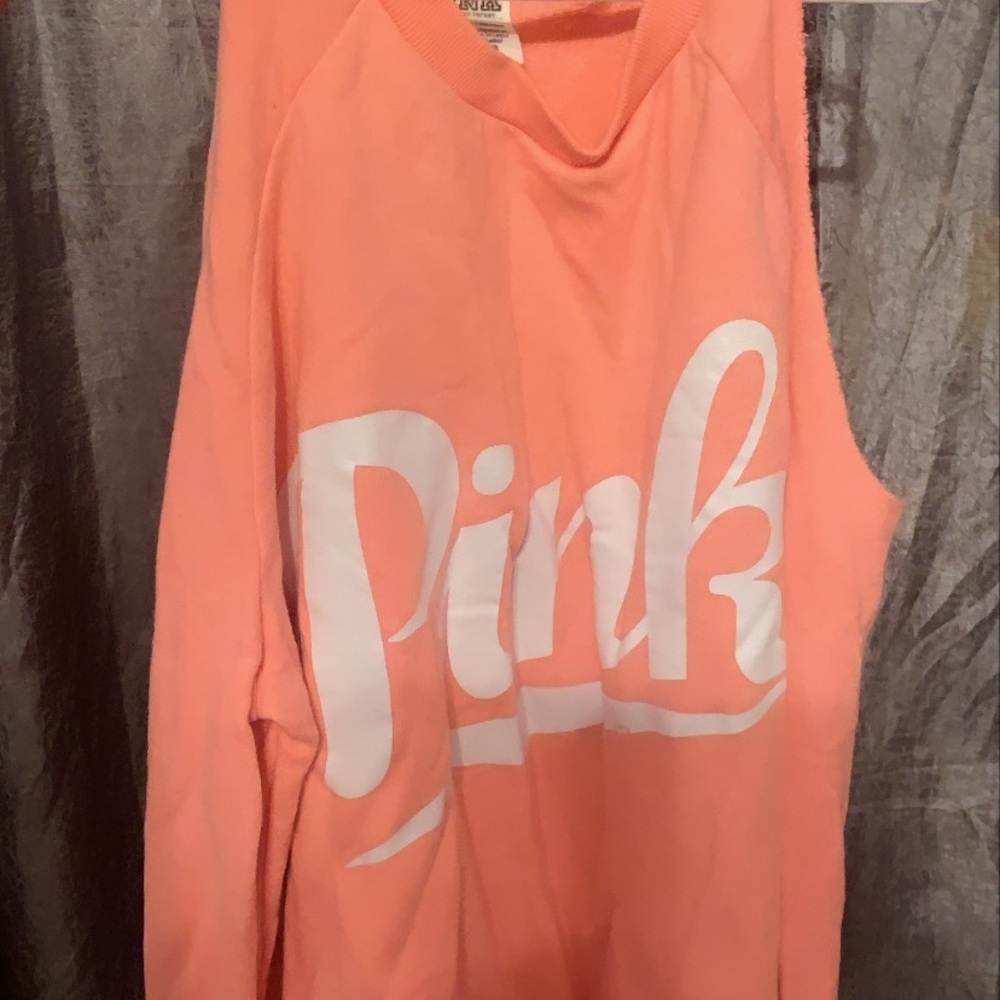 open shoulder PINK long sleeve